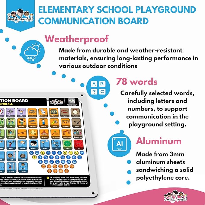 Weather-Proof Aluminum School Playground Communication Board - Image 5