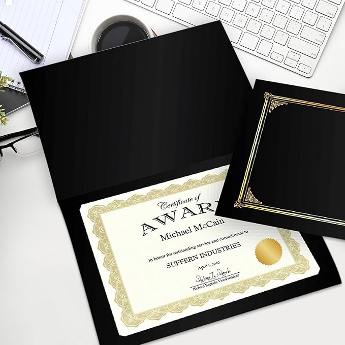 Geographics Optima Gold Blank Award Certificate Paper - Image 4