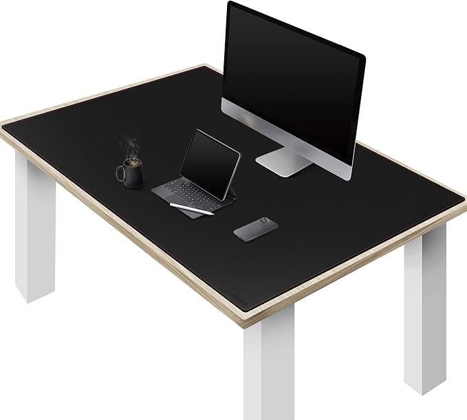 ZORESYN PU Leather Desk pad Black by ZORESYN