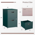 Kubohogar 2 Drawer File Cabinet - Image 3