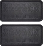 Envelor Rubber Boot Tray for Entryway Indoor Shoe Trays for Mudroom Wet Shoe