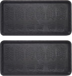 Envelor Rubber Boot Tray for Entryway Indoor Shoe Trays for Mudroom Wet Shoe by Envelor