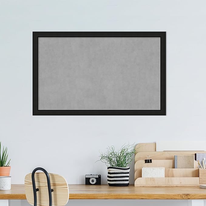 Amanti Art Black Framed Magnetic Board 27x43 Large Vision Board - Image 5