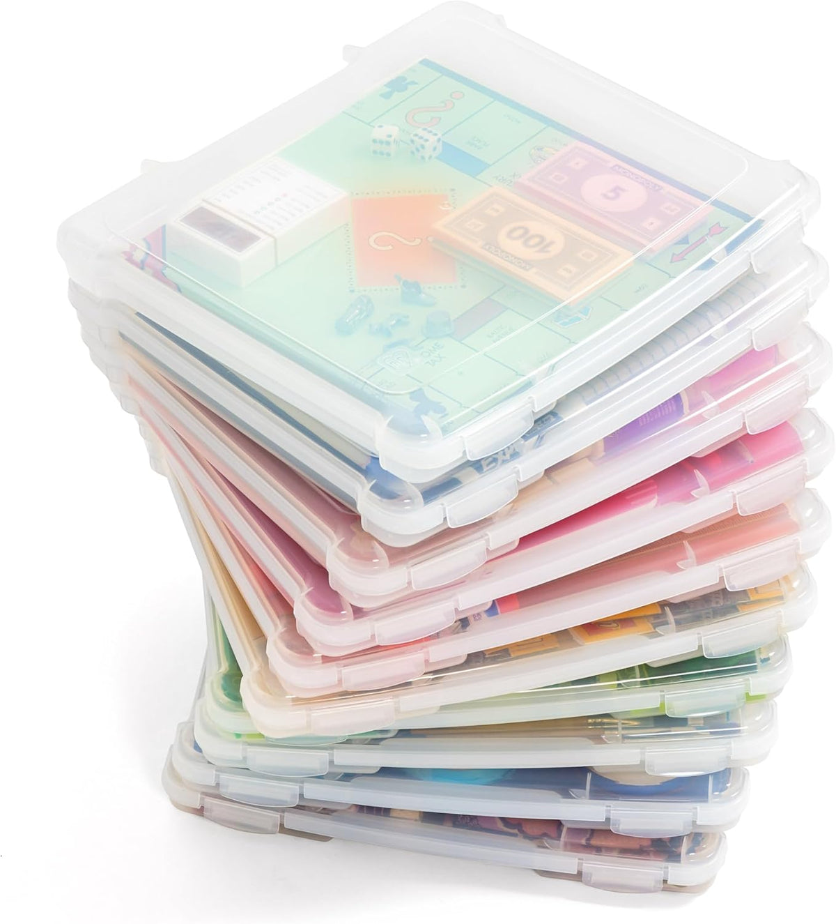 IRIS USA Board Game Storage Craft Organizer Box