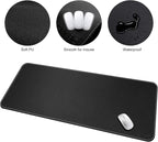 CENNBIE Leather Desk Mat, Extra Large Desk pad, Desk mats on top of desks - Image 3