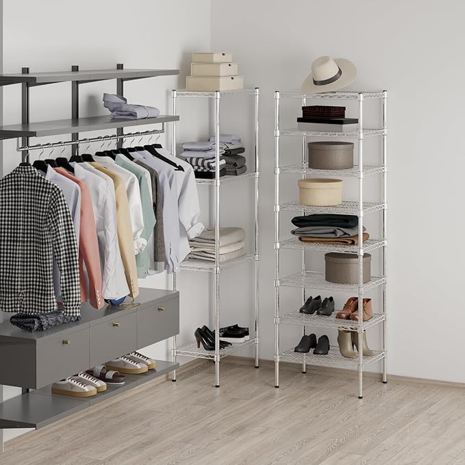 Regal Altair 18" Deep x 24" Wide x 74" Height Wire Shelving Kit | 8-Tier | NSF - Image 6