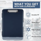 Sooez Clipboard with Storage, High Capacity Nursing Clip Board 8.5 x 11 with - Image 4