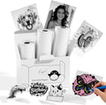 Memoking T02 Paper, White Thermal Sticker Paper, 50mmx3.5m, 3 Rolls | Compatible with T02/M02/T02 Pro/Q02E/M02X Mini Printer, Sticker Paper for Study, Photos, Journal, Texts, 2 Year Adhesive