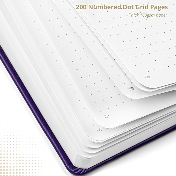 VIVID SCRIBBLES Dotted Journal – 160gsm Bleed Proof Thick White Paper – 200 - Image 5