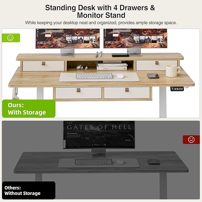 Grandder 47 Inch Electric Standing Desk - Image 4