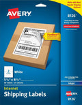 Avery Half-Sheet Printable Shipping Labels, 5.5" x 8.5" Customizable Stickers, White, 50 Blank Mailing Labels, Great for Mailing, Shipping, Organizing, and More (8126)