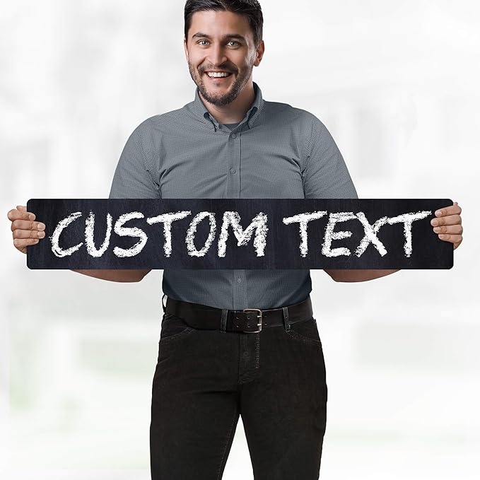 Custom Sign, Custom Street Sign, 11 Font Colors, 13 Font Styles, 4 Hole Options - Image 2