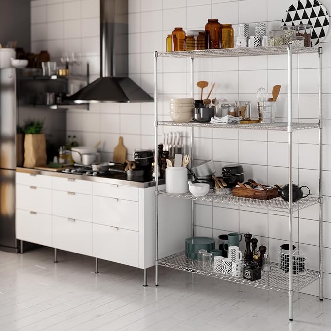 Regal Altair 21" Deep x 48" Wide x 74" Height Wire Shelving Kit | 4-Tier | NSF - Image 7