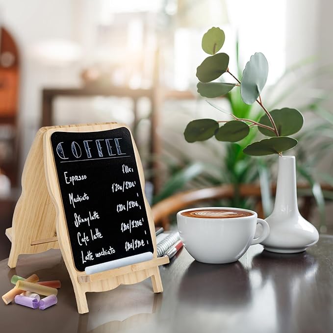 Tosnail 2 Pack Small Framed Tabletop Chalkboard Signs, 5 x 8 Inches - Image 5