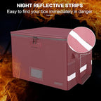 ENGPOW File Box with Lock, Fireproof Document Box with Zipper＆Pockets, - Image 8