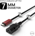 ICONIT Cable Anchors for Desk Organization | Premium Aluminum Cord Organizers | - Image 5