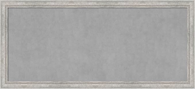 Amanti Art Silver Framed Magnetic Board 23x51 Oversize Vision Board by AmantiArt