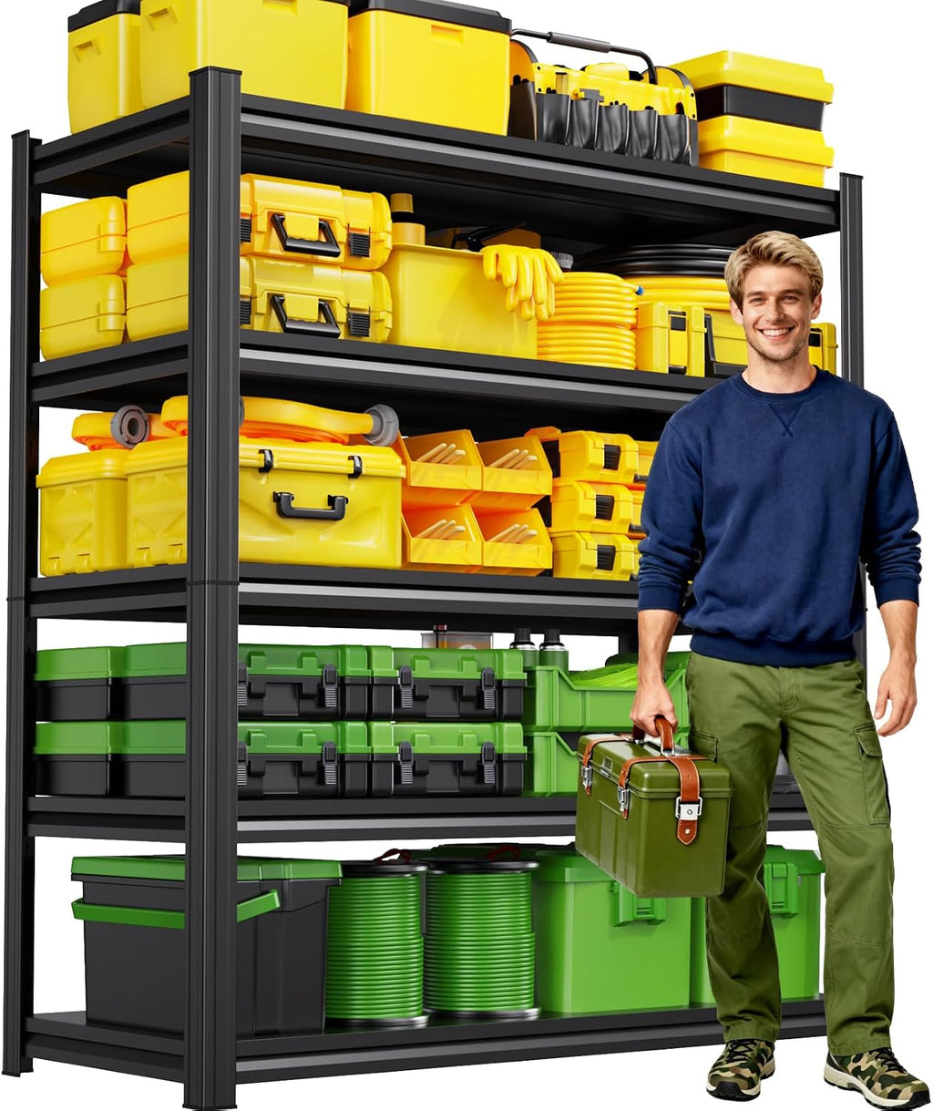 5-tier garage shelving 2500lbs heavy duty metal storage, main product view