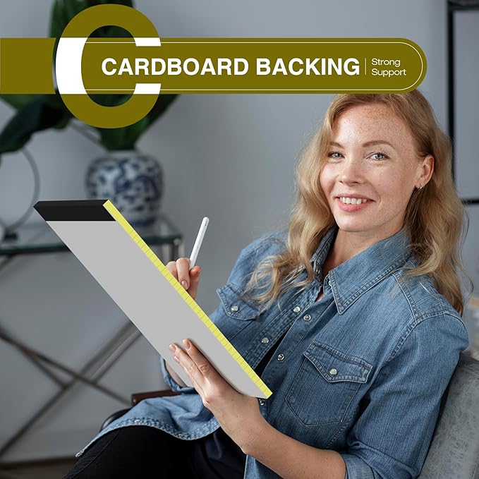 6 Pack Legal Pads 8.5" x 11" College Ruled Yellow Note Pads 8.5 x 11 Inch - Image 4