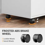 devaise 3-drawer file cabinet with lock, mobile wood on a desk or shelf
