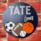 Baby Shower Sign, Newborn Nursery Decor, Kids sports Sign, Boys Room wall decor - Image 3