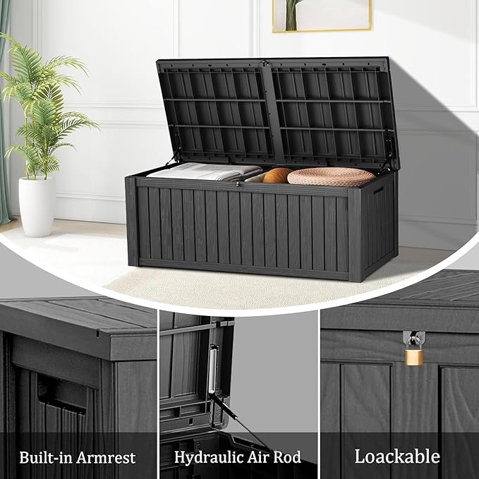 Yardgrace 210 Gallon Outdoor Storage Box - Image 4