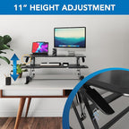 Mount-It! 38" Standing Desk Converter, Desktop Sit-Stand Desk Riser - Image 5