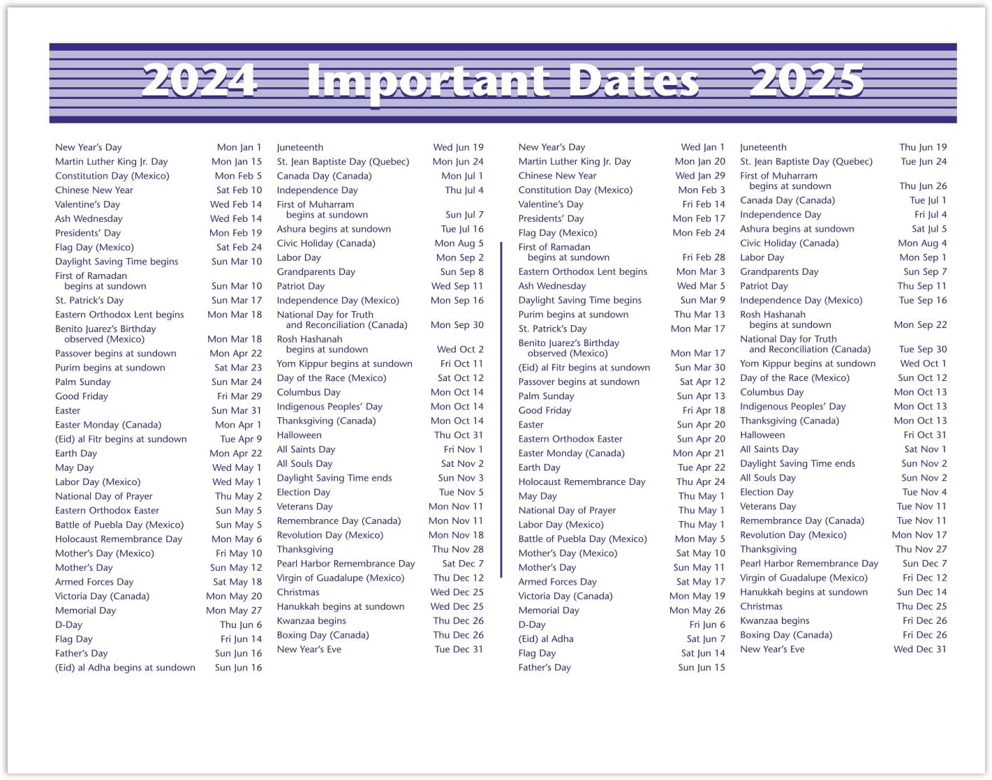 AT-A-GLANCE 2024 Flip-A-Week Weekly Desk Calendar Refill, 7in X 5 5/8in (SW705X5024)