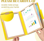 12 Pcs Classification Folders Letter Size 3 Pocket Dividers Employee File Folder - Image 3