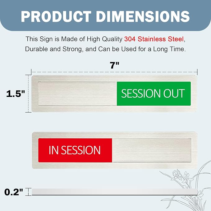 Conference Room Sign, In Session Session Out Privacy Sign - Image 5