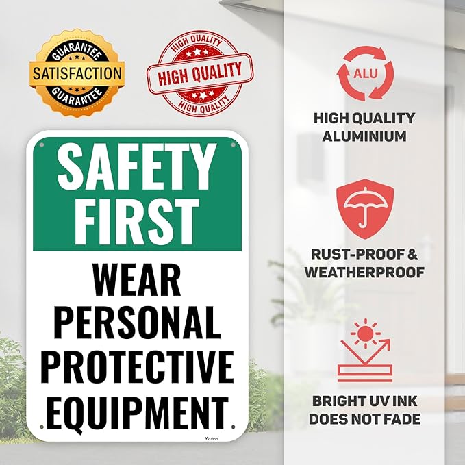 1PC Safety Sign, 14 x 10 Inches - Image 3