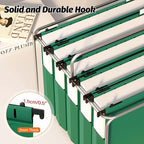 SHUTEX Extra Capacity Plastic Hanging File Folders, 12 Pack Reinforced - Image 5