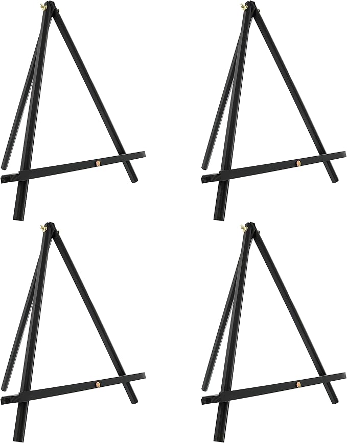 U.S. Art Supply 12" Black Wood Tabletop Easel by USArtSupply