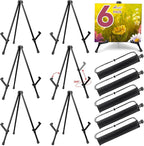 AROIC 6 Pack 14'' Tabletop Easels, Adjustable Portable Table Top Easel by AROIC
