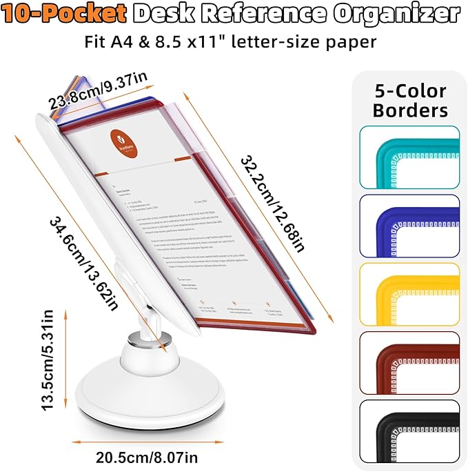 Antner 10-Pocket Desktop Reference & Display System - Image 2