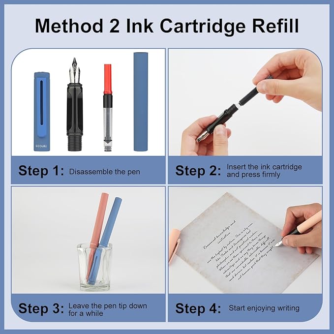 GC QUILL Calligraphy Pen Set 74pcs- 8 Calligraphy Fountain Pens - Image 4
