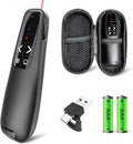 Presentation Clicker with Case Storage: Wireless Presenter Remote: Red Laser by UBUYONE%C2%AE