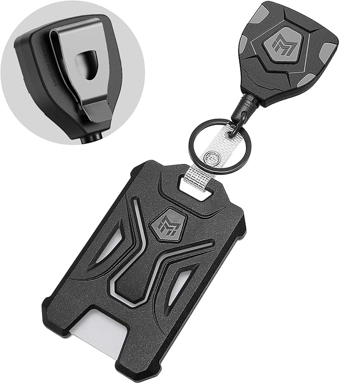 MNGARISTA 2 Pack Heavy Duty Badge Holder, Vertical ID Card Holder by MNGARISTA