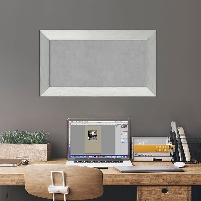 Amanti Art Silver Framed Magnetic Board 16x28 Small Vision Board - Image 5