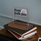 Mental Health Nurse Appreciation Gift Desk Sign, Thank You Plaque - Image 2