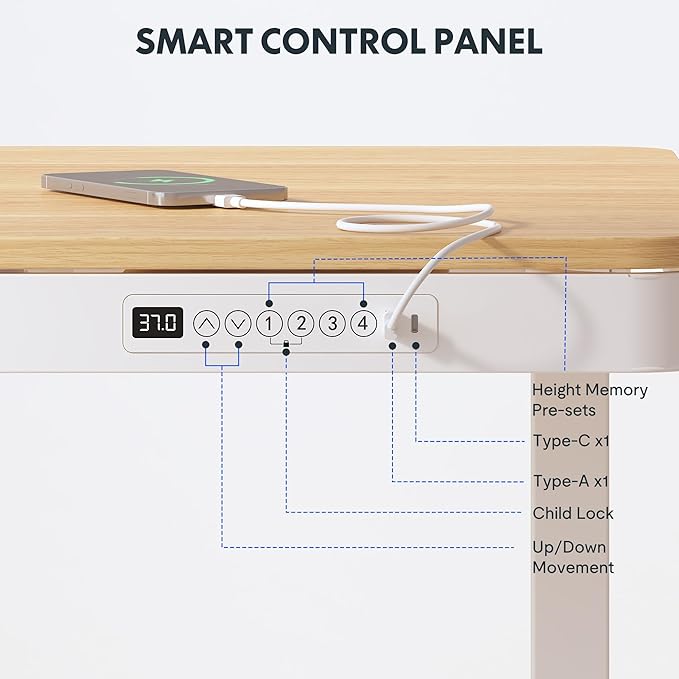 FLEXISPOT 55" Electric Standing Desk - Image 6