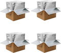 12x10x8''4 pack insulated shipping boxes with aluminum foil, main product view