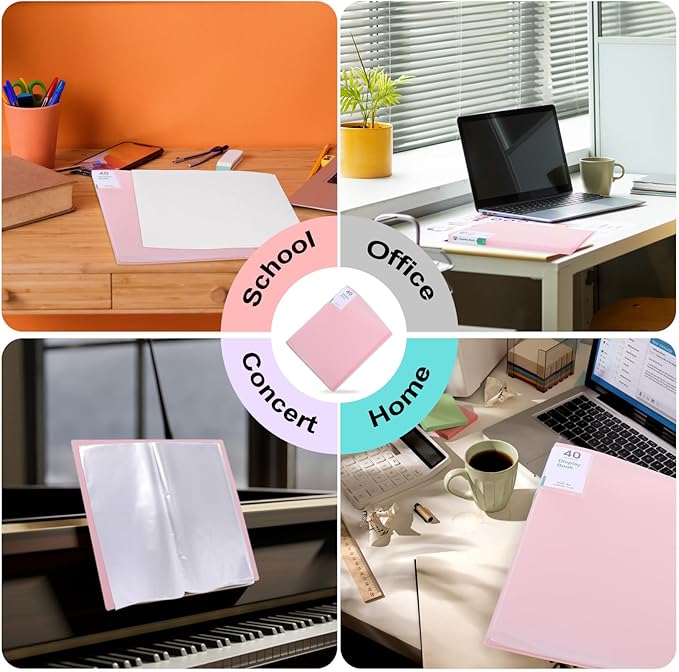 Phyxin 60-Pocket Portfolio Binder Organizer, Binder Sheet Protectors 8.5" x 11" - Image 5