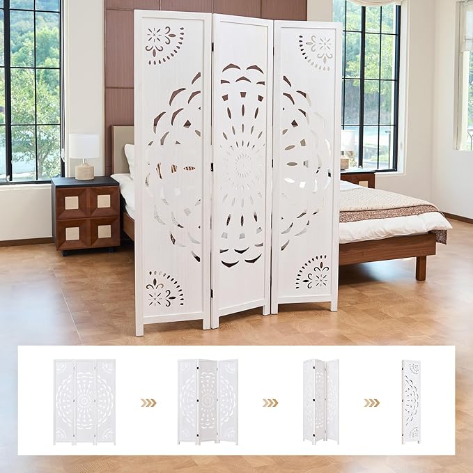 66.9Inch Wooden Room Partition - Image 6