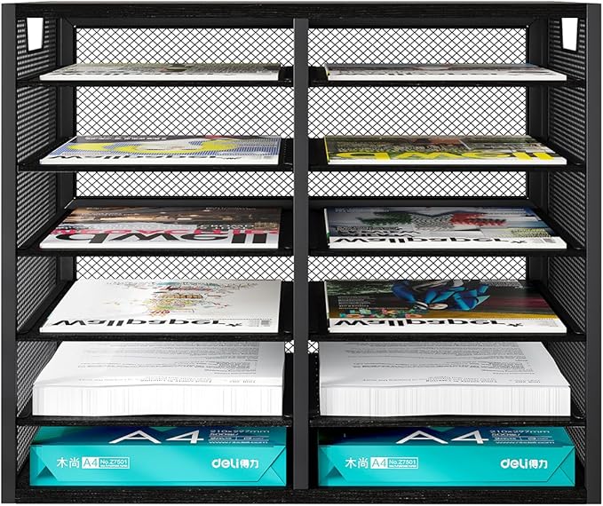PAG Mass Mail Holder, Adjustable Countertop Literature Organizer, Student - Image 2