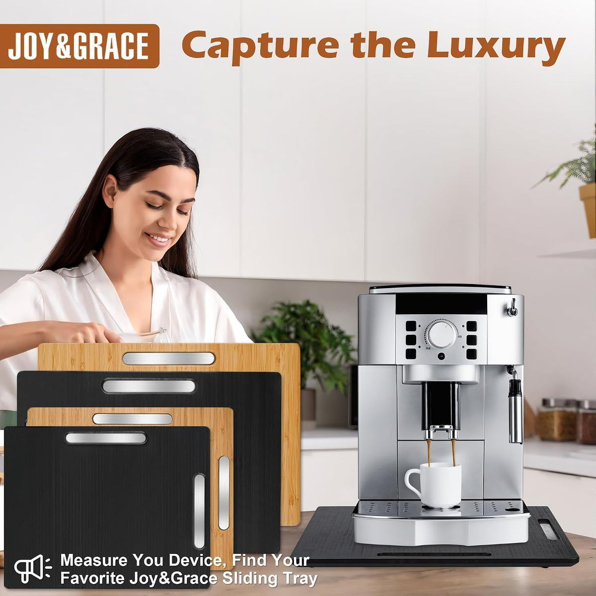 Joy&Grace Appliance Slider for Kitchen Appliances 360° Rolling Sliding Tr...