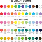 Grabie 5 Themes Value Bundle Bold&Bright Coloring Kit, 60 Colors Acrylic Gel - Image 4