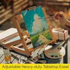 MEEDEN Heavy-Duty H-Frame Tabletop Easel: Adjustable Studio Desktop Easel - Image 7