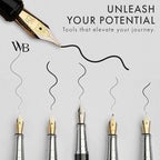 Wordsworth & Black Fountain Pen Gift Set, Includes Ink Bottle, 6 Ink Cartridges - Image 5
