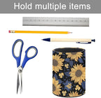 DIYYAO Personalize Sunflower Pattern Circular Pen Holder - Image 5